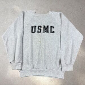 Vintage USMC Sweatshirt Fits Medium US Marines Military Santee‎
